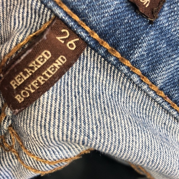 Edyson Relaxed Boyfriend Destroyed Distressed Light Wash 26 Mid Rise - Picture 12 of 13